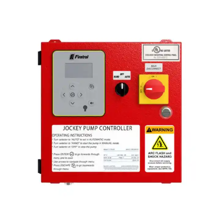 TABLERO CONTROLADOR PARA BOMBA JOCKEY CONTRA INCENDIOS UL - FIRETROL